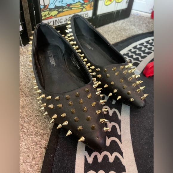 Spiky Dolls Kill Ballet Flats - Picture 3 of 6